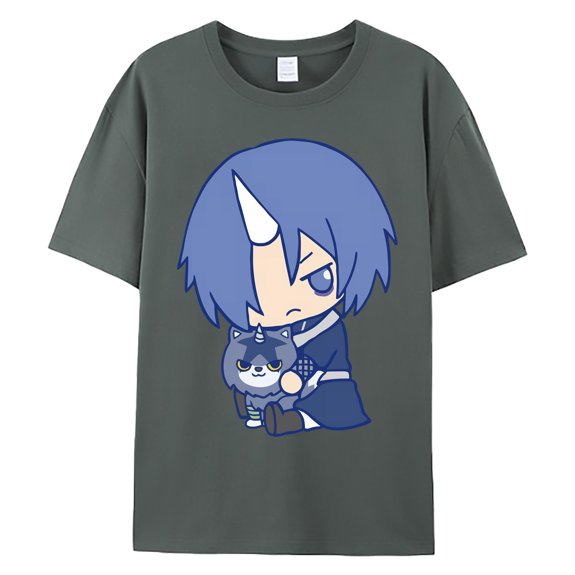 （画像用） 転スラ Regarding Reincarnated to Slime 綿100％ メンズ半袖Tシャツ｜肌触りやわらか＆通気性